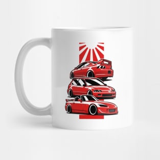 Red Honda Civic Integra S2000 JDM Mix Mug